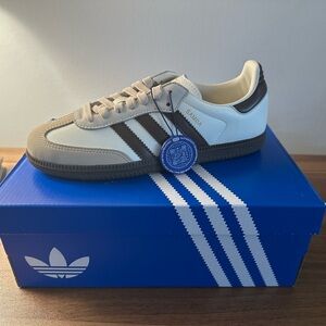 Adidas Samba Classic Women’s Shoes - White and Brown